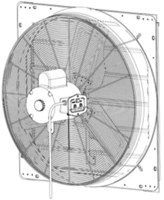 CANARM GSF Series Galvanized Shutter Fan C6