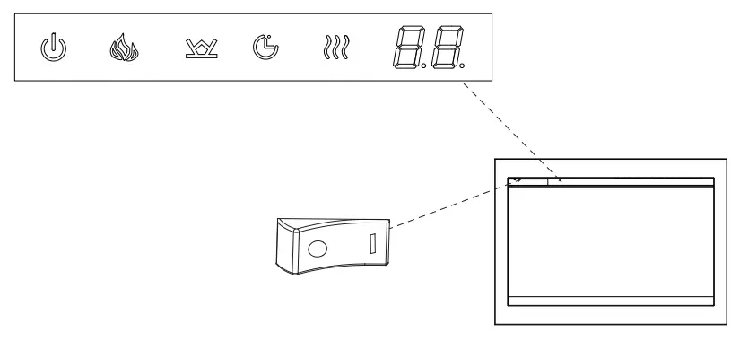 Amontii TRD 48 Series Bespoke Electric Fireplace - Power Switch