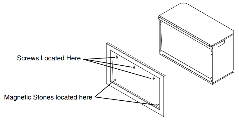 Amontii TRD 48 Series Bespoke Electric Fireplace - Screws