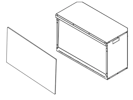 Amontii TRD 48 Series Bespoke Electric Fireplace - glass panel