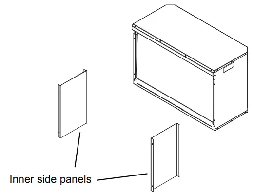 Amontii TRD 48 Series Bespoke Electric Fireplace - glass panel1