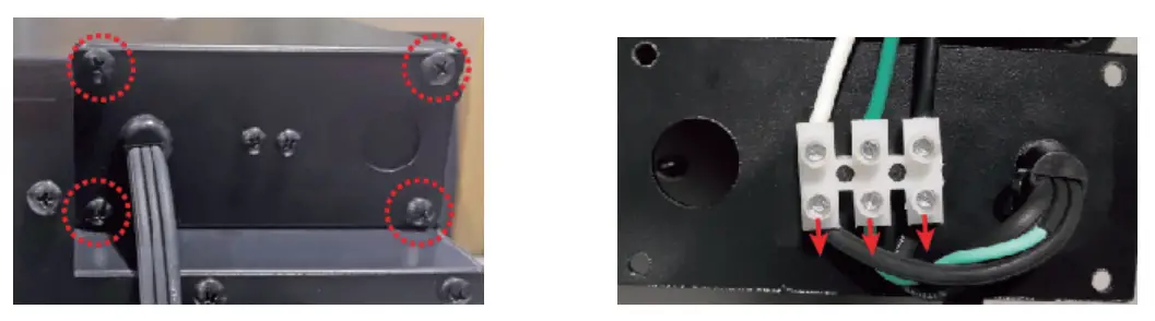 Amontii TRD 48 Series Bespoke Electric Fireplace - power cord