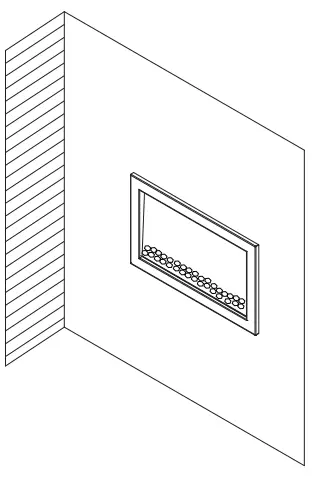 Amontii TRD 48 Series Bespoke Electric Fireplace - power cord6