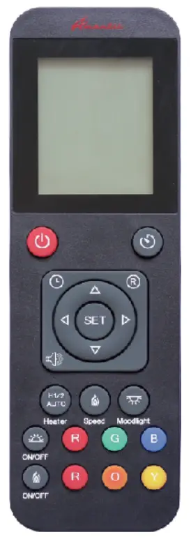 Amontii TRD 48 Series Bespoke Electric Fireplace - remote control