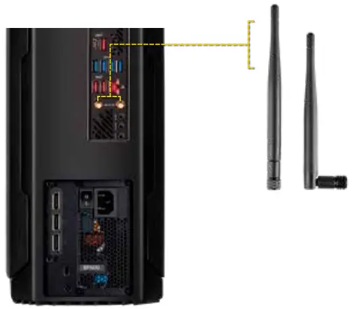 CORSAIR RRNCTF75ON ONE Compact RTX Gaming PC - INSTALLING WIRELESS ANTENNAS