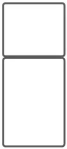 CANDY MRF-142 Refrigerator with Two Doors - DOUBLE DOOR