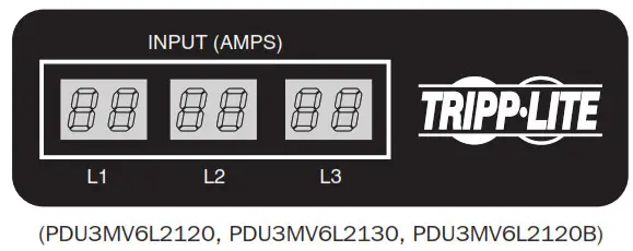 RIPP-- LITE PDU3MV6L2120 3- Input Amps
