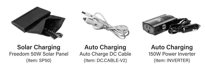 BPS FREEDOM V2 CPAP Battery User Manual - Charging Accessories
