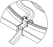 Red Sea 212158 RSK 300 Reefer Internal Protein Skimmer- cable restraint