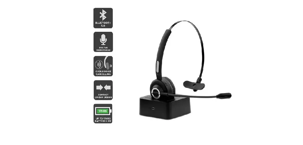 Kogan Bluetooth Headset With Microphone And Charging Base Kaohsetbt4a