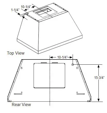 MONOGRAM ZVW1360 36_48 Inch Wall Hood with QuietBoost Blower FIG 10