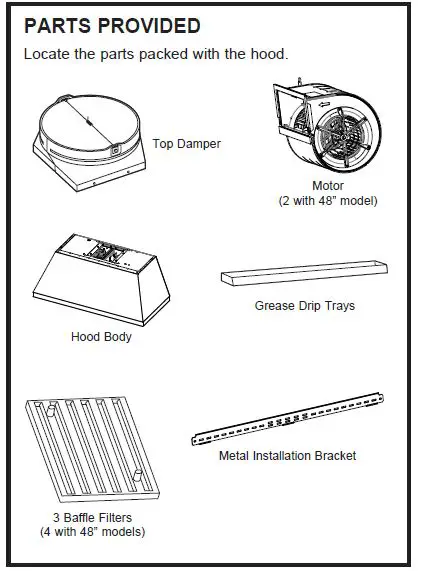 MONOGRAM ZVW1360 36_48 Inch Wall Hood with QuietBoost Blower FIG 3