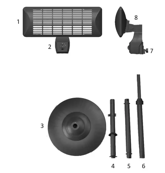 anslut 013944 Infrared Heater Stand 1