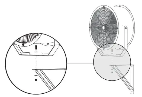 BIG ASS FANS Sweat Bee 30 Inch Heavy Duty Fan - cable