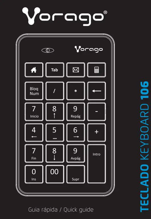 Vorago KB-106 USB Numeric Keypad User Guide