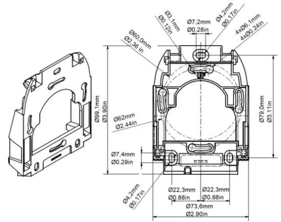 Smart mounting plate dimensions