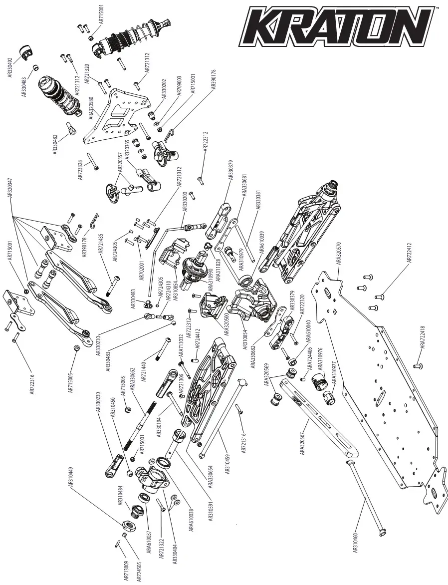 HORIZON HOBBY Kraton Extreme Bash - Rear