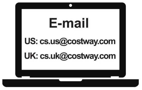 COSTWAY HV10009 3-Seater Sofa Bed - Email