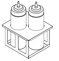 SERVER 86831 Squeeze Bottles with Holder - SQUEEZE BOTTLE HOLDERS 2