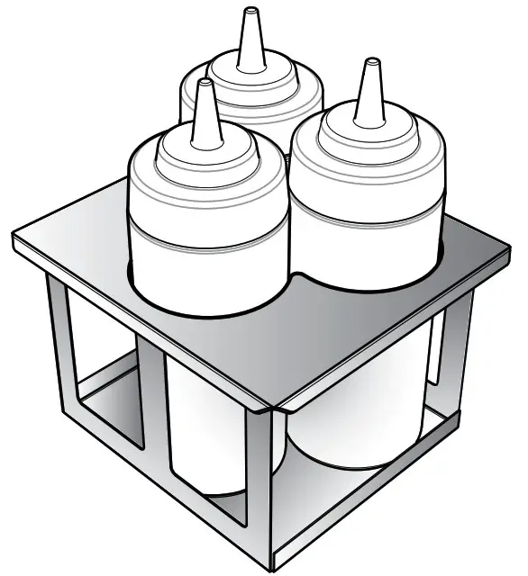 SERVER 86831 Squeeze Bottles with Holder - cover