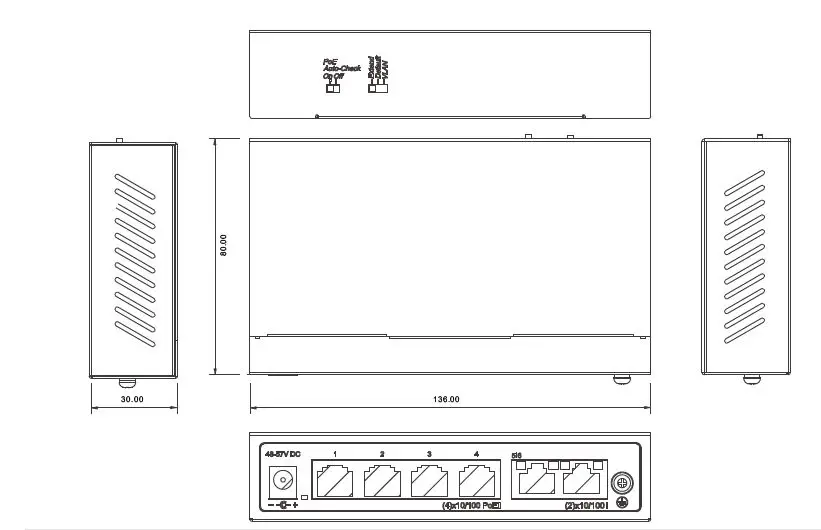 levelone FEP-0631 PoE Switch FIG 4