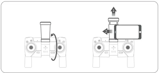 SNAPTAIN SP500 4 Axis GPS Drone - clamp
