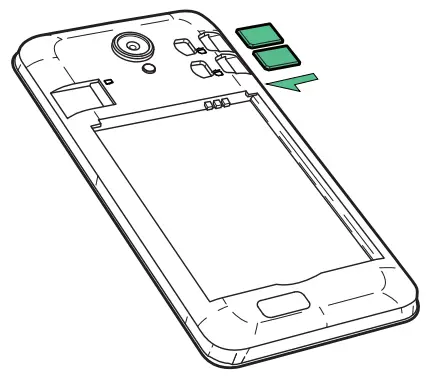 KRIP K5D Mobile Phone User Guide - Insert SIM Card