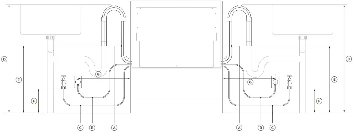 FISHER PAYKEL DD60STX6I1 Single Dishdrawer - PLUMBING and ELECTRICAL CONSIDERATIONS