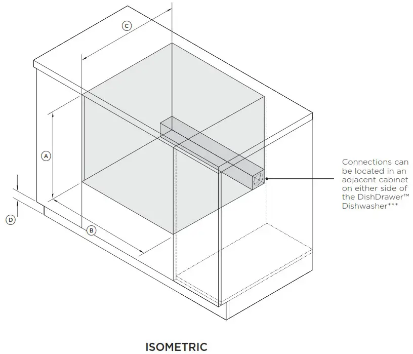 FISHER PAYKEL DD60STX6I1 Single Dishdrawer - STANDARD INSTALL 1