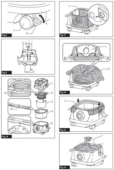 makita DVC867L Cordless Vacuum Cleaner - figure 2