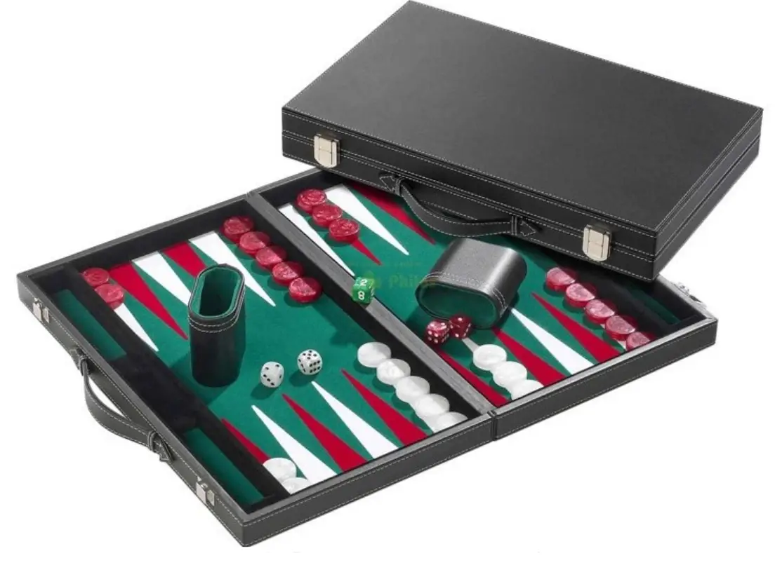 Philos-Spiele Backgammon Koffer Medium Standaard-PRODUCT