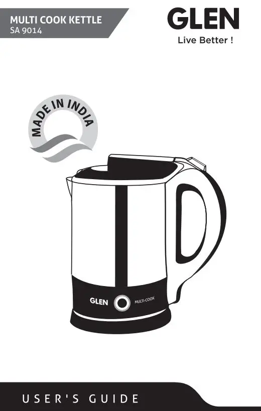 GLEN SA 9014 Multi Cook Kettle User Guide