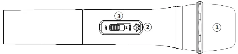 Party LIGHT SOUND 2-Channel UHF Microphone MUTE