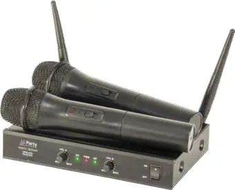 Party LIGHT SOUND 2-Channel UHF Microphone
