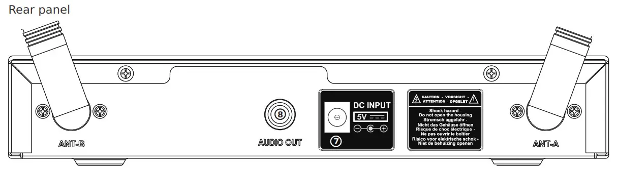Party LIGHT SOUND 2-Channel UHF Microphonerear