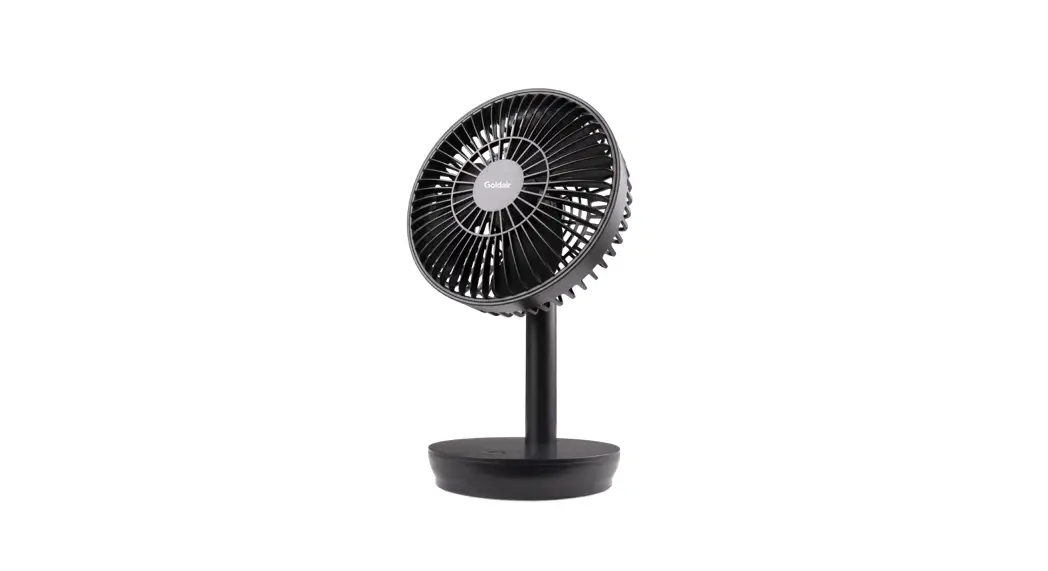 Goldair Gcpdf100b Usb Rechargeable Desk Fan Instruction Manual