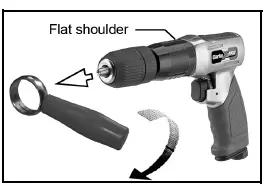 Clarke CAR158 1-2 Reversible Air Drill- fig 2