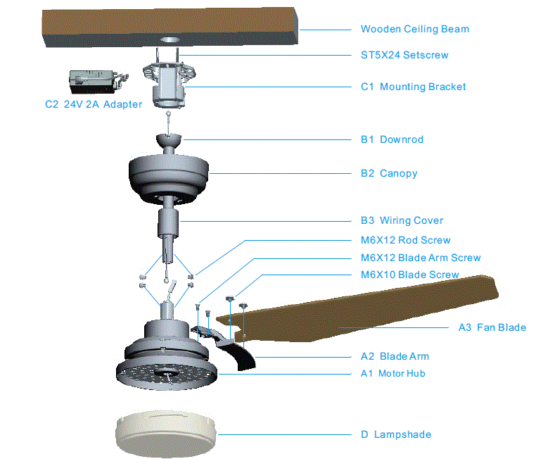 CARRO-CES523BL-52-Inch-Smart-Ceiling-Fan-fig-2