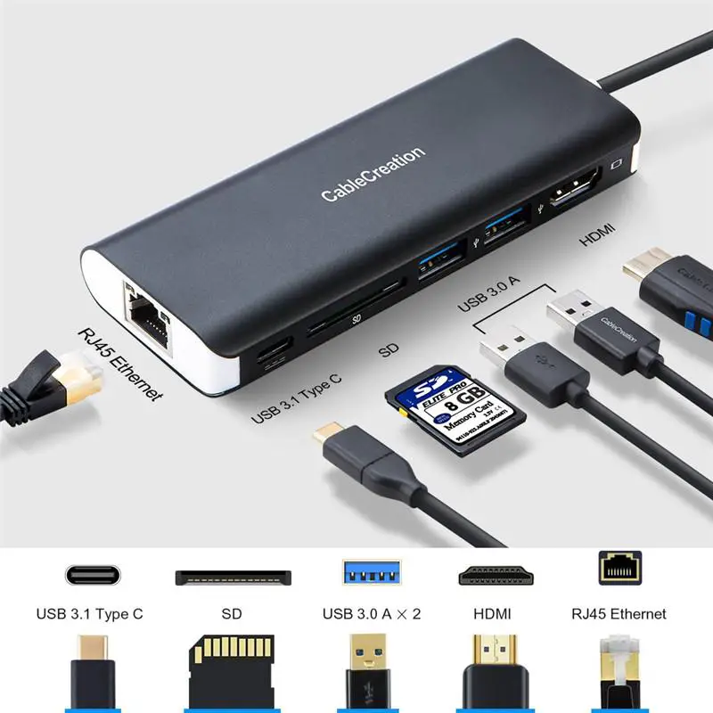 Cablecreation Usb-c Multiport Hub User Guide