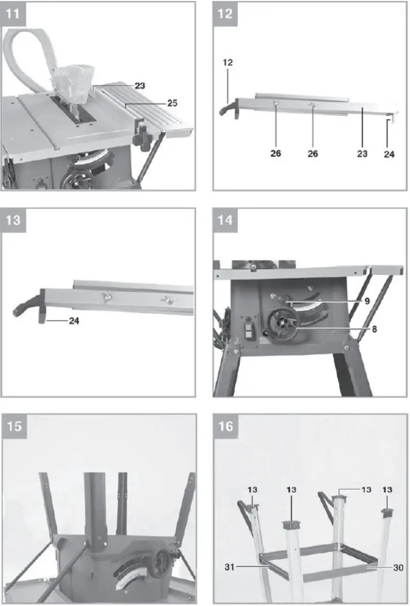 MAX 31139 1500W 210mm Table Saw - Figure 3