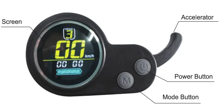 LAOTIE Electric Scooter - display