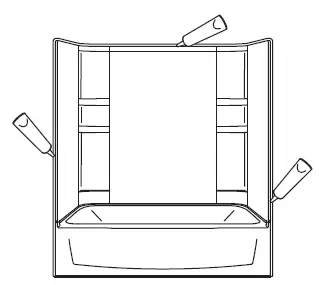 KOHLER 71171120-0 Ensemble Vikrell Right-Hand Drain Rectangular Skirted Bathtub fig 26