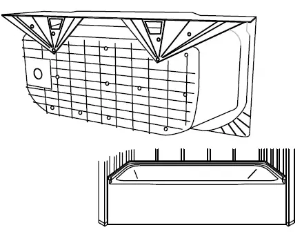 KOHLER 71171120-0 Ensemble Vikrell Right-Hand Drain Rectangular Skirted Bathtub fig 7