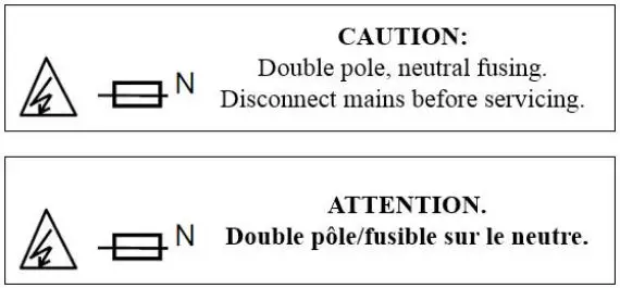tp-link TL-WPA7517 AV1000 Gigabit Powerline ac Wi-Fi Extender User Guide - CAUTION NEUTRAL FUSING