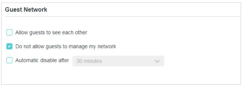 tp-link TL-WPA7517 AV1000 Gigabit Powerline ac Wi-Fi Extender User Guide - Go to Advanced Guest Network