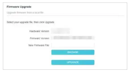 tp-link TL-WPA7517 AV1000 Gigabit Powerline ac Wi-Fi Extender User Guide - Go to Settings Firmware Upgrade