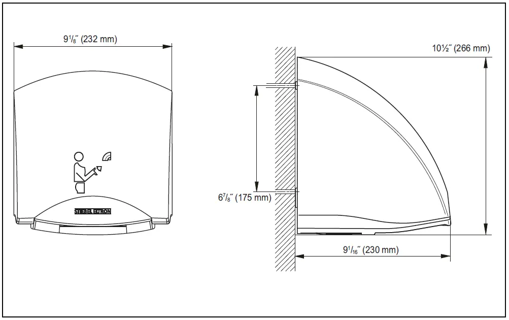 STIEBEL-ELTRON-073724-G-GALAXY-M1-Hand-Dryer-fig-8