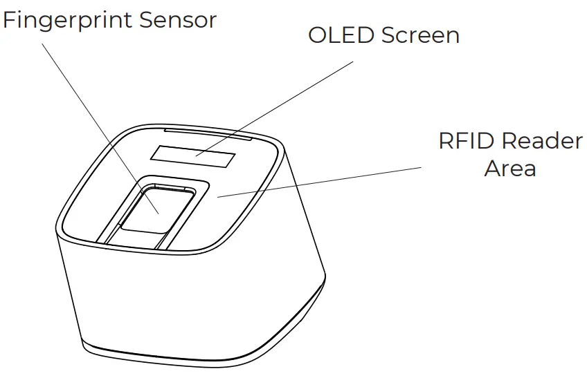 ANVIZ M Bio Portable Bluetooth Enabled Fingerprint &amp RFID Device - Appearance
