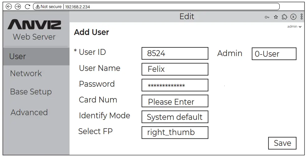 ANVIZ M Bio Portable Bluetooth Enabled Fingerprint &amp RFID Device - Button at top