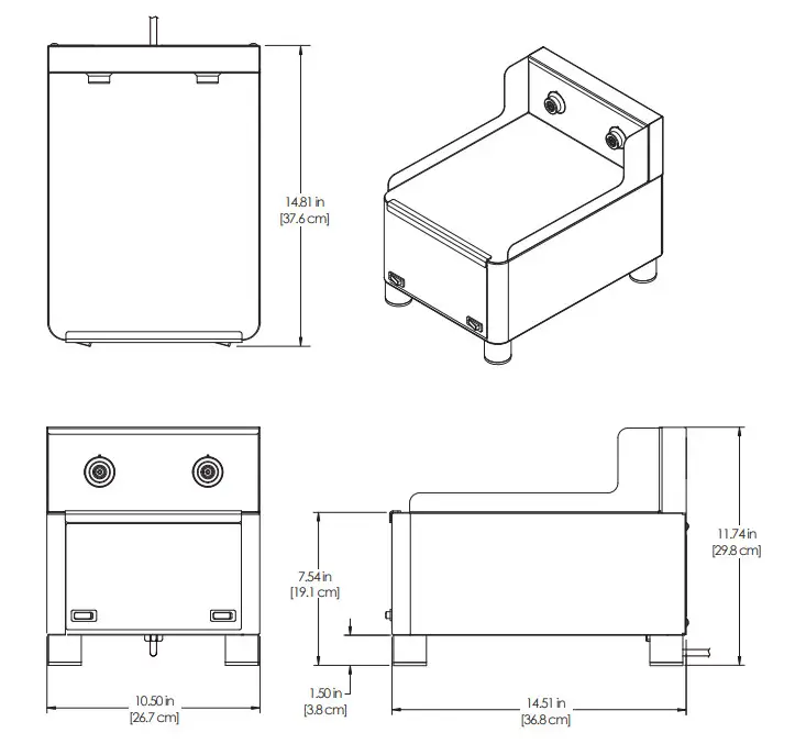 Curtis GEM5XN IntelliFresh Dispenser Stand - Figure 1